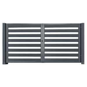 Brama Palisadowa Uchylna w Kolorze RAL 7024
