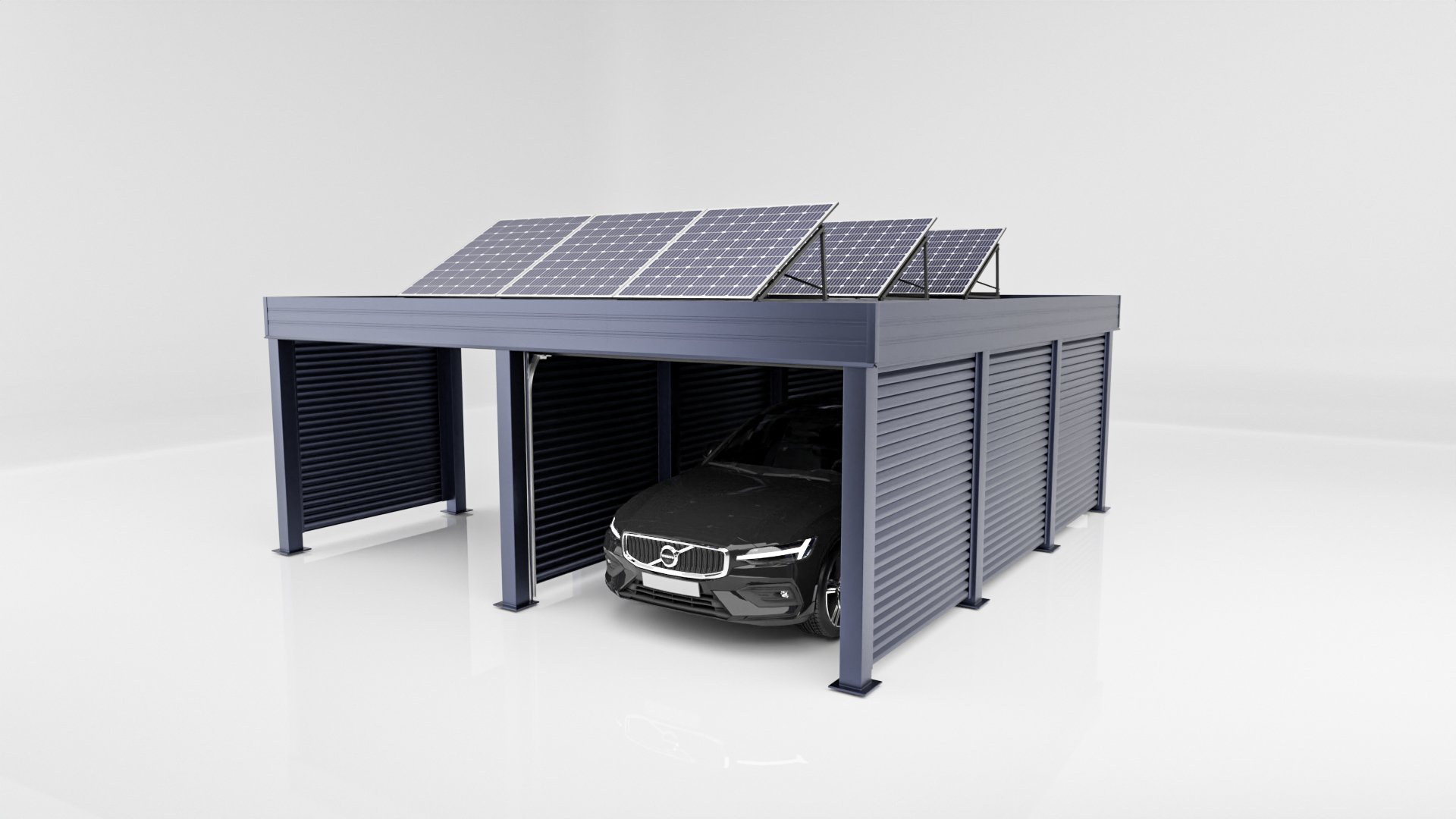 Wiata Garażowa - Carport Fotowoltaiczny - Solarny