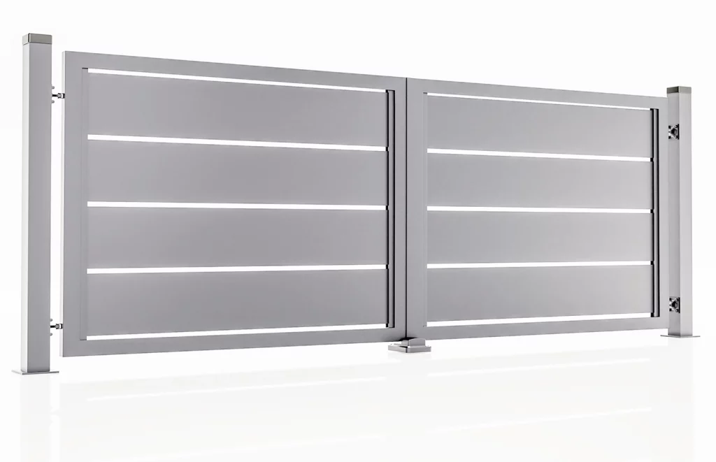 Ogrodzenie Aluminiowe - Brama dwuskrzydłowa