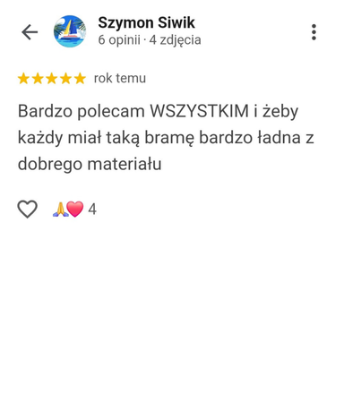Opinie Google Marciniak Ogrodzenia