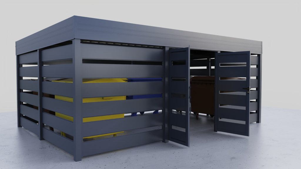 Wiata śmietnikowa Modern+