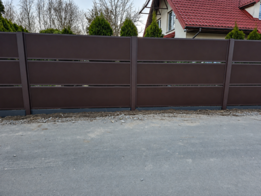 ogrodzenie stalowe modern drewnopodobne (2)