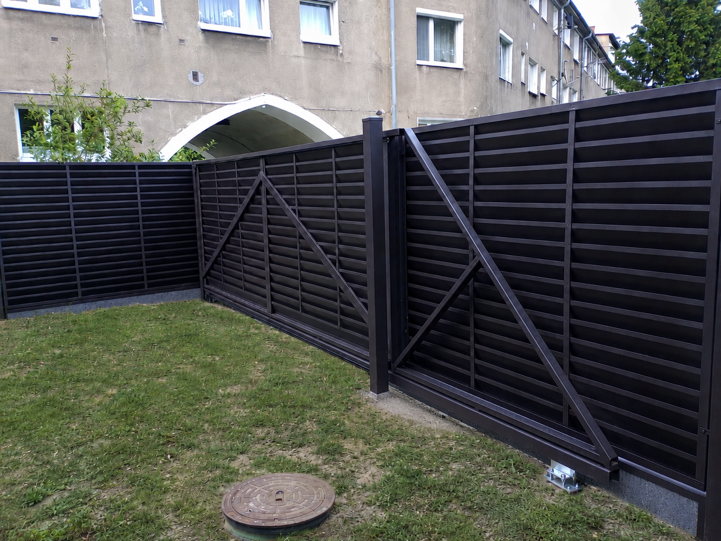 ogrodzenie żaluzja brązowe (1)